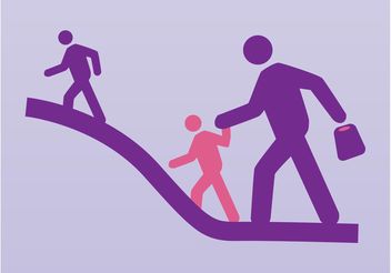 Walking People - vector #157925 gratis